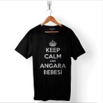 Kendim Seçtim Ankara Angara Bebesi 06 Sıfır Altı Baskılı Tişört T-Shirt - XL - Siyah