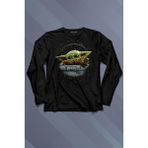 Kendim Seçtim Baby On Board Yoda Star Wars Yeşil Bebek Mandalorian Uzun Kollu Tişört Baskılı T-Shirt - 001-Siyah - XL