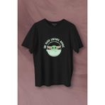Kendim Seçtim Baby Yoda The Mandalorian Star Wars Bebek Yoda Baskılı Tişört T-Shirt - 2XL - Siyah
