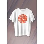 Kendim Seçtim Basketball Vintage Grunge Retro Basket Topu Baskılı Tişört Unisex T-Shirt10 - XS - Siyah