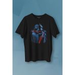 Kendim Seçtim Batman Joker Kara Şovalye Dark Knight Film Baskılı Tişört Unisex T-Shirt - 2XL - Siyah