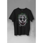 Kendim Seçtim Batman Joker Typograpyh Tipografik Silüet Baskılı Tişört T-Shirt - XS - Siyah