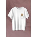 Kendim Seçtim Bebek Groot Marvel Galaksinin Koruyucuları Cep Baskılı Tişört Unisex T-Shirt - XS - Beyaz