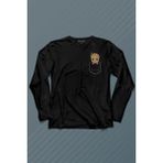 Kendim Seçtim Bebek Groot Marvel Galaksinin Koruyucuları Cep Uzun Kollu Tişört Baskılı T-Shirt - 001-Siyah