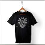 Kendim Seçtim Berber Barber Kuaför Makas Tarak Saç Sakal Traş Baskılı Tişört Unisex T-Shirt - Siyah - XS