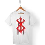 Kendim Seçtim Brand Of Sacrıfıce Mark Penman Berserk Erkek Tişört - Beyaz - Renkli - 2XL