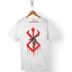 Kendim Seçtim Brand Of Sacrıfıce Mark Penman Berserk Erkek Tişört - Beyaz - Renkli - XL