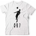 Kendim Seçtim Crıstıano Ronaldo Air Cr7 Typography Silüet Erkek Tişört - XL - Beyaz