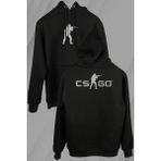Kendim Seçtim Cs Go Csgo Counter Strike Global Offensıve Ön ve Arka Baskılı Sweatshirt Unisex Kapüşonlu Hoodie - 2XL - 000-Siyah