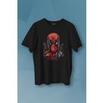 Kendim Seçtim Deadpool Marvel Spiderman Hulk Iron Man Film Movie Baskılı Tişört Unisex T-shirt