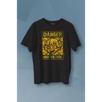 Kendim Seçtim Demon Slayer Tişört Zenitsu Anime Tanjiro Nezuko Kısa Kollu Unisex T-Shirt - Siyah