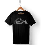 Kendim Seçtim Dozer Loader Caterpillar 963 Cat Kato Komatsu Baskılı Tişört T-Shirt - XL - Siyah
