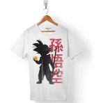 Kendim Seçtim Dragon Ball Camıseta Erkek Tişört - Beyaz - Renkli - XS