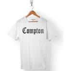 Kendim Seçtim Eazy E Compton Logo Eazy-E N 95 N95 Erkek Tişört - Beyaz - Renkli
