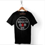 Kendim Seçtim Eğitimciye Kadına Şiddete Dur De Hayır Protesto Baskılı Tişört T-Shirt - Siyah