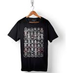 Kendim Seçtim Game Of Thrones Faces Tüm Oyuncular Baskılı Tişört Unisex T-Shirt - Siyah - XS