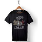 Kendim Seçtim Game Of Thrones House Stark Winter Is Coming Baskılı Tişört T-Shirt - XS - Siyah