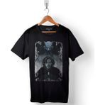 Kendim Seçtim Game Of Thrones Jon Snow Wolf Night Watch Baskılı Tişört Unisex T-Shirt - Siyah
