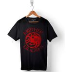 Kendim Seçtim Game Of Thrones Mother Of Dragons Baskılı Tişört Unisex T-Shirt - Siyah - XL