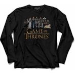 Kendim Seçtim Game Of Thrones Stark Anıme Wolf Kurt Uzun Kollu Tişört - 001-Siyah - 2XL