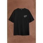 Kendim Seçtim Game Of Thrones Winter Is Coming Sırt Ön Baskılı Oversize Tişört T-Shirt - Siyah - XL