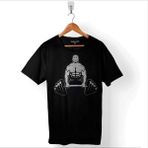 Kendim Seçtim Gym Fitness Halter Sporcu Vücut Bodybulding Baskılı Tişört Unisex T-Shirt - Siyah - XL