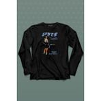Kendim Seçtim Hip Hop Harajuku Kanji Japon Kız Japan Girl Uzun Kollu Tişört Baskılı T-Shirt - 001-Siyah - XS