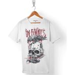 Kendim Seçtim In Flames All For Me Logo Skull Erkek Tişört - Beyaz - Renkli - XL