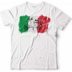 Kendim Seçtim Italian Flag Italya Bayrağı Vespa Scooter Beyaz Çocuk T-shirt