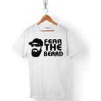Kendim Seçtim James Harden Fear The Beard Houstan Basketball Nba3 Erkek Tişört - Beyaz - Renkli - 2XL