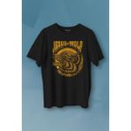 Kendim Seçtim Jesus Wolf Kurt Kafası Hardal Baskılı Tişört Unisex T-Shirt10 - XS - Siyah