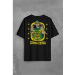 Kendim Seçtim John Cena Wwe Logo Never Give Up Amerikan Güreşi Sırt Ön Baskılı Oversize Tişört Unisex T-Shirt