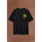 Kendim Seçtim John Cena You Me Never Give Up Cenation Asla Pes Etme Sırt Ön Baskılı Oversize Tişört T-Shirt - Siyah - 2XL