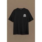 Kendim Seçtim Kara Kartal Şampiyon Eagle Beşiktaş Sırt Ön Baskılı Oversize Tişört T-Shirt - Siyah - 2XL