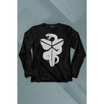 Kendim Seçtim Kobe Bryant Black Mamba Snake Nba Basketball Uzun Kollu Tişört Baskılı T-Shirt - 001-Siyah - XL