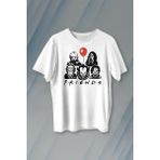 Kendim Seçtim Korku Film Friends Halloween Cadılar Bayramı Baskılı Tişört T-Shirt - 2XL - Siyah