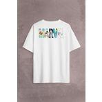 Kendim Seçtim Marvel Spiderman Hulk Deadpool Iron Man Sırt Ön Baskılı Oversize Tişört Unisex T-shirt