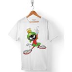 Kendim Seçtim Marvin The Martian Marslı Logo 2 Beyaz Erkek Tişört