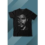 Kendim Seçtim Metal Poster Ernosto Che Guevara Hafl Face Yarım Yüz Baskılı Tişört Çocuk T-shirt