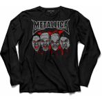 Kendim Seçtim Metallıca Logo Heavy Metal Rock Musıc Uzun Kollu Tişört - XXL - Siyah