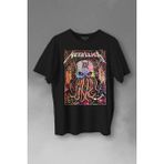 Kendim Seçtim Metallica Music Poster Rock Metal Baskılı Tişört T-Shirt - Siyah