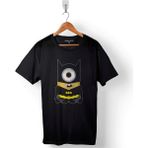 Kendim Seçtim Minyonlar Mınnions Batman Süper Kahraman Hero Baskılı Tişört Unisex T-Shirt - Siyah - XS