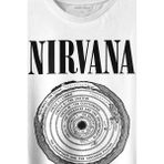 Kendim Seçtim Nirvana Bleach Albüms Rock Music Circle Plak Baskılı Tişört Unisex T-Shirt - XS - Beyaz