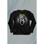 Kendim Seçtim Nirvana Grunge Punk Rock 90S 90LAR Kurt Cobain Müzik Uzun Kollu Tişört Baskılı T-Shirt - 001-Siyah - 2XL