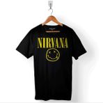 Kendim Seçtim Nirvana Hanson Müzik Grubu Logo Nirvana Music Grou Baskılı Tişört Unisex T-Shirt - Siyah
