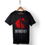 Kendim Seçtim One Punch Man 10 Km Every Day Logo Baskılı Tişört T-Shirt - Siyah