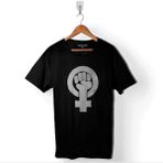 Kendim Seçtim Özgürlük Eylem Güçlü Kadın Hakları Feminizm Baskılı Tişört T-Shirt - XL - Siyah
