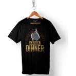 Kendim Seçtim Pubg Playerunknown's Winner Chicken Dinner Logo 2 Baskılı Tişört Unisex T-Shirt - Siyah - XS