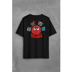 Kendim Seçtim Red Ball 4 Crazy Kırmızı Top Redball Sırt Ön Baskılı Oversize Tişört Unisex T-shirt