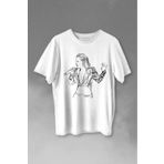 Kendim Seçtim Şebnem Ferah Silüet Çizim Baskılı Tişört Unisex T-shirt